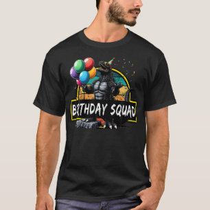 Camiseta Antena de Festa de aniversário do Esquadrão Birthd
