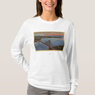 Camiseta Antena de golden gate bridge & da área da baía