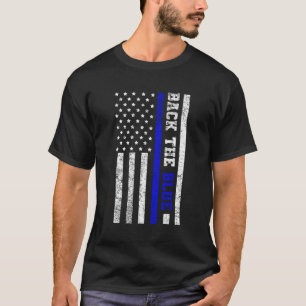 Camiseta Anteriormente, Blue U Flag Blue Line Estados Unido