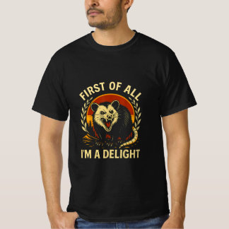 Camiseta Antes de Mais Nada, Sou um Gambá Sarcástico e Irri
