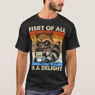 Camiseta Antes De Mais Nada Sou Um Guaxinim Bravo Encantado