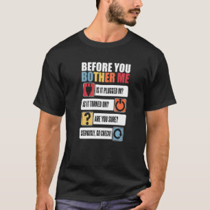 Camiseta Antes de me inibir o administrador do Sysadmin