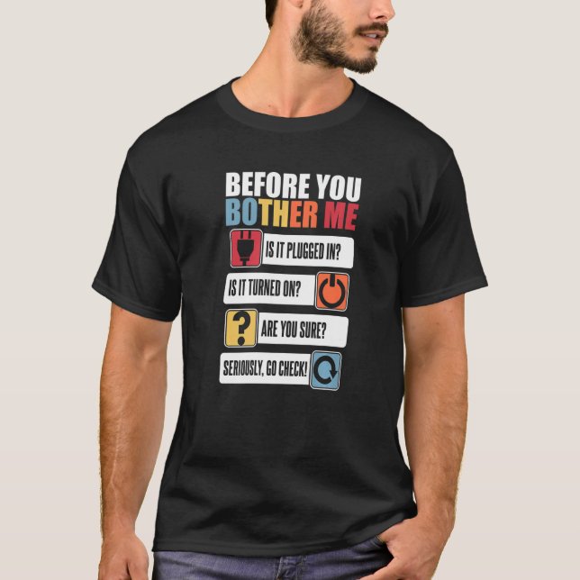 Camiseta Antes de me inibir o administrador do Sysadmin (Frente)