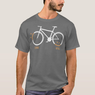 Camiseta Antes de Ride triste depois de feliz Triathlon Des