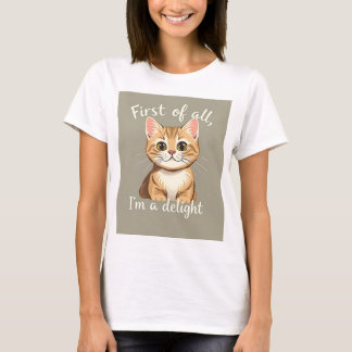 Camiseta Antes de Tudo, Eu Sou um Amante de Gatos Divertido