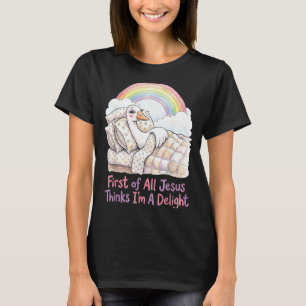 Camiseta Antes De Tudo Jesus Acha Que Sou Uma Arte De Ganso