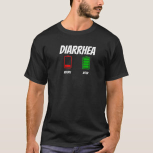 Camiseta Antes E Depois De Diarreia Roupa
