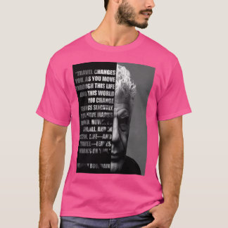 Camiseta Anthony Bourdain Citação Motivacional Sobre Travel