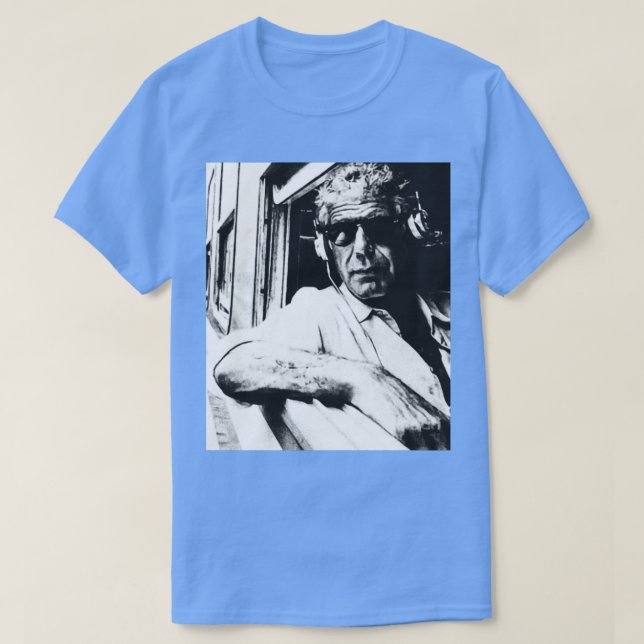 Camiseta Anthony Bourdain Culinary Rebel com Causa (Frente do Design)