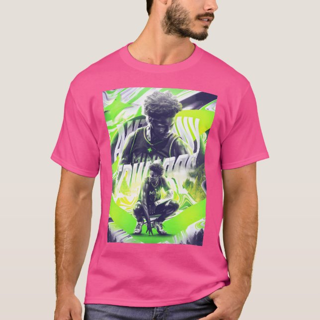 Camiseta Anthony Edwards 1 Basquete (Frente)