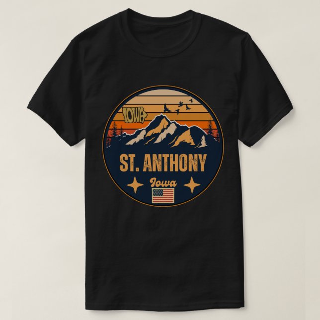 Camiseta Anthony, Iowa (Frente do Design)