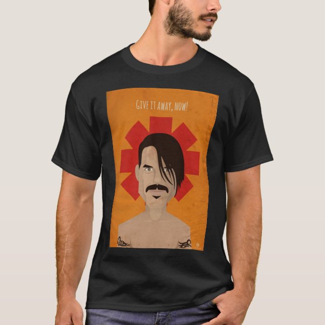 Camiseta Anthony Kiedis “Give It Away” T-Shirt – RHCP (Frente)