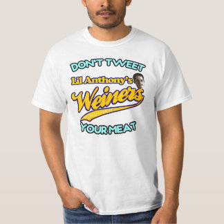 Camiseta Anthony Weiner não tweet sua carne