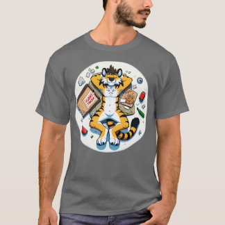 Camiseta Anthro Trash Tiger Art Tirt
