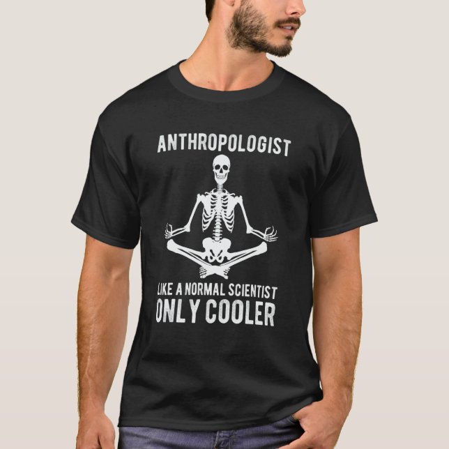 Camiseta Anthropology Skeleton Yoga For Women Men Anthropol (Frente)