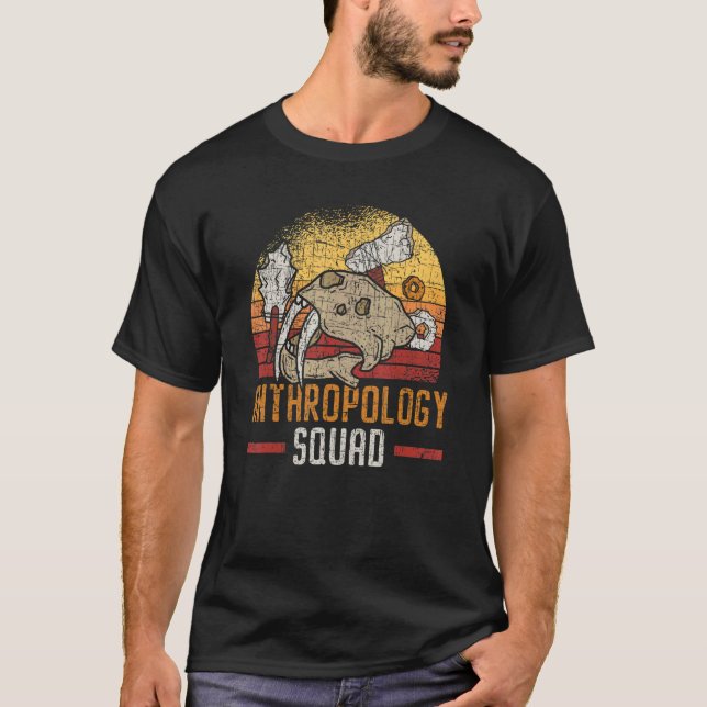 Camiseta Anthropology Squad Science Anthropologist Fossils (Frente)
