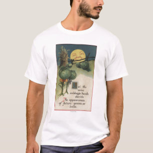 Camiseta Anthropomorphism do Dia das Bruxas GreetingCabbage