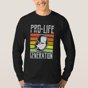 Camiseta Anti-Aborto De Bebê De Geração Pró-Vida