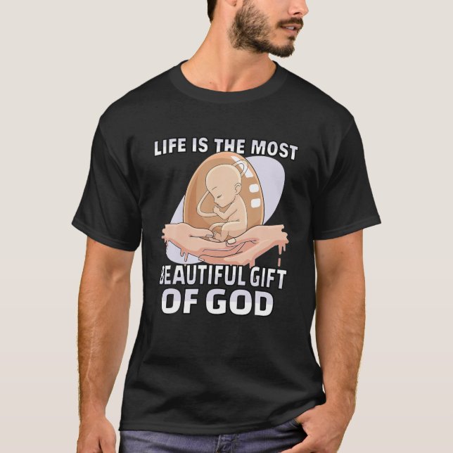 Camiseta Anti-Aborto Pro Life Christian Pro Movimento para  (Frente)