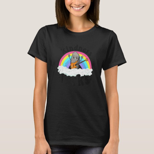 Camiseta Anti Bullying Rainbow Hippie Music Teacher Kindnes (Frente)
