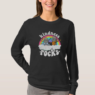Camiseta Anti Bullying Rainbow Hippie Music Teacher Kindnes