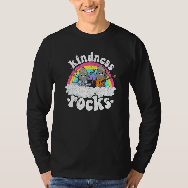 Camiseta Anti Bullying Rainbow Hippie Music Teacher Kindnes (Frente)