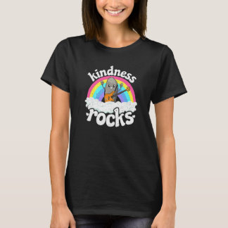 Camiseta Anti-Bullying Rainbow Hippie Music Teacher Kindnes
