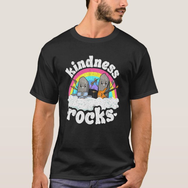 Camiseta Anti Bullying Rainbow Hippie Professor de Música K (Frente)
