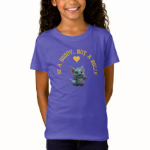 Camiseta Anti-Bullying “Seja um Amigo, Não um Vale