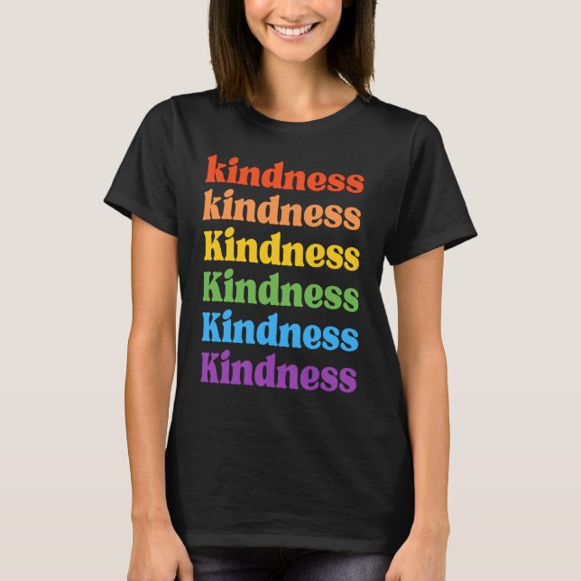 Camiseta Anti Bullying Unity Day Kindness Rainbow Kids Grap (Frente)