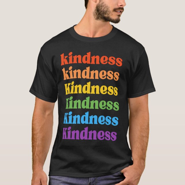 Camiseta Anti Bullying Unity Day Kindness Rainbow Kids Grap (Frente)