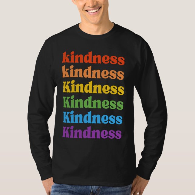 Camiseta Anti Bullying Unity Day Kindness Rainbow Kids Grap (Frente)