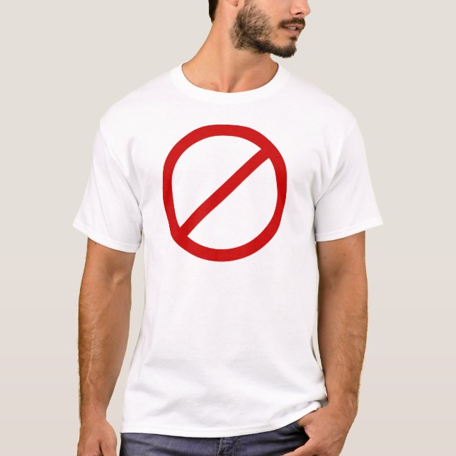 Camiseta Anti círculo do modelo com modelo do corte (Frente)
