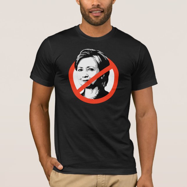 Camiseta Anti-Clinton - Anti-Hillary Clinton (Frente)