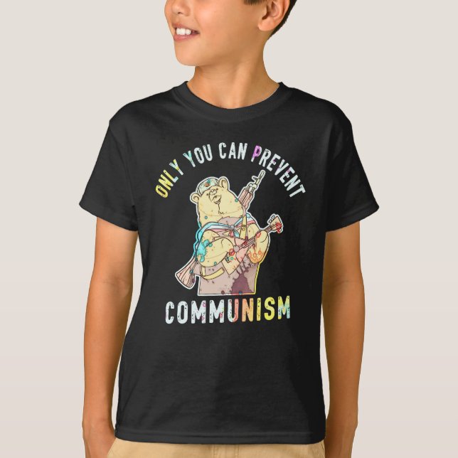 Camiseta Anti Communism Capitalism Antisocialist (Frente)