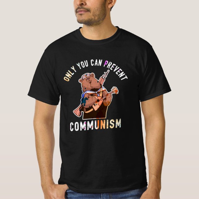 Camiseta Anti-Comunismo Capitalismo Antisocialista (Frente)