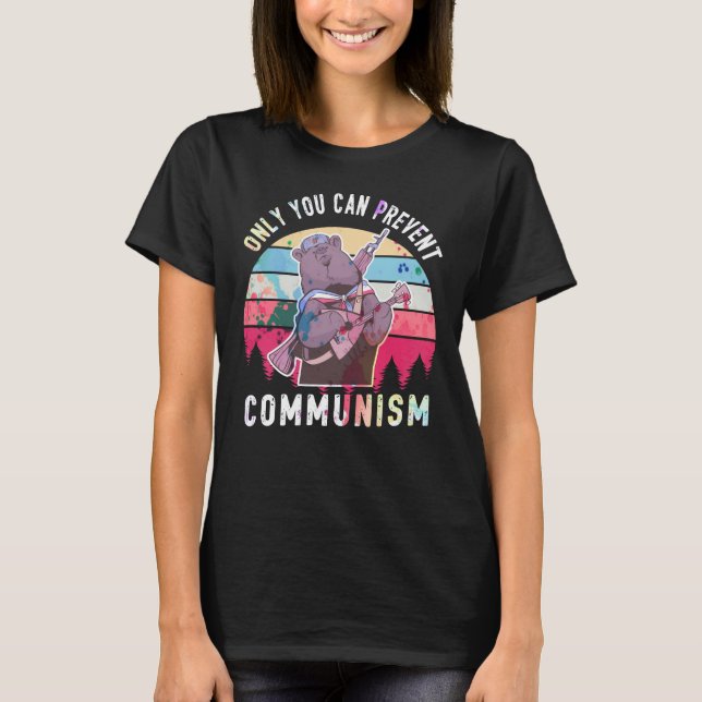 Camiseta Anti-Comunismo Capitalismo Antisocialista (Frente)