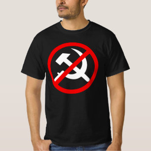 Camiseta anti-comunista de duas faces, de uso masc