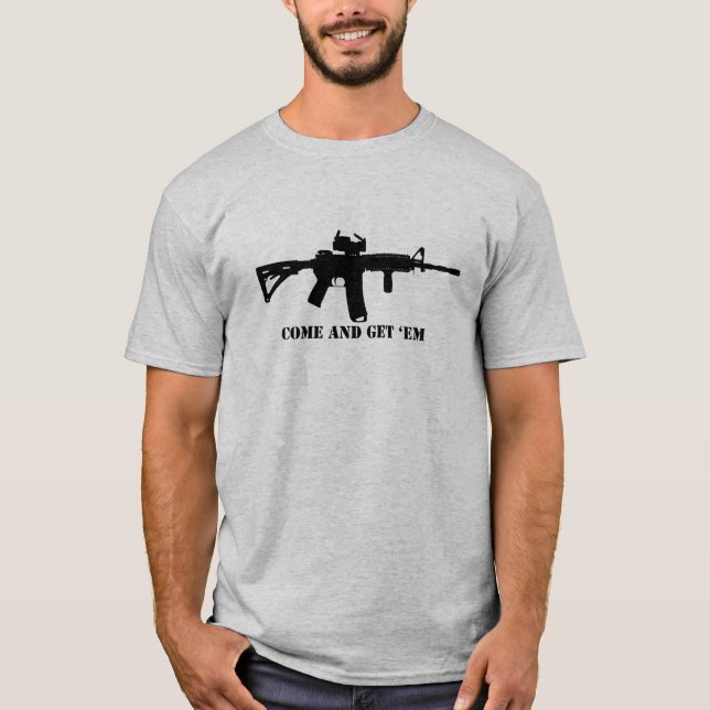 Camiseta Anti controlo de armas, amantes da arma, NRA (Frente)