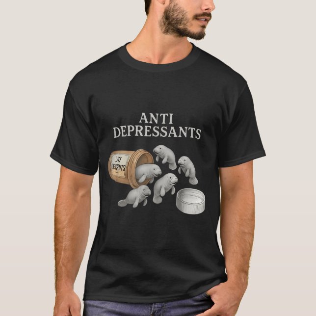 Camiseta Anti Depressants Manatees  (Frente)