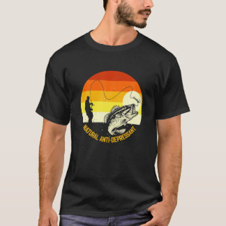 Camiseta Anti-Depressivo Natural Para O Pano De Pesca De Ba