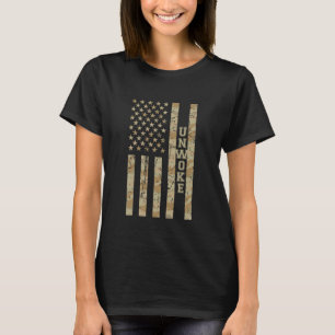 Camiseta Anti-Despertar Conservador Camuflagem Desértica Di