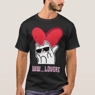 Camiseta Anti Dia dos Namorados Doente de Eca Gato Desonest