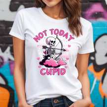 Camiseta Anti Dia dos Namorados Não Hoje Cupido
