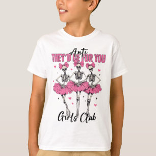 Camiseta Anti, eles seriam para vocês, garotas Clube Skelet