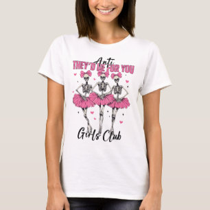 Camiseta Anti, eles seriam para vocês, garotas Clube Skelet