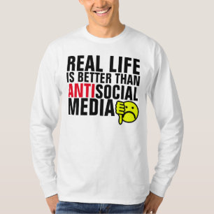 Camiseta Anti (eu deio) t-shirt sociais dos meios