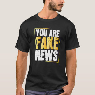 Camiseta Anti-Falso Humor Político Fakenews Diz