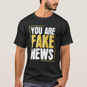 Camiseta Anti-Falso Humor Político Fakenews Diz