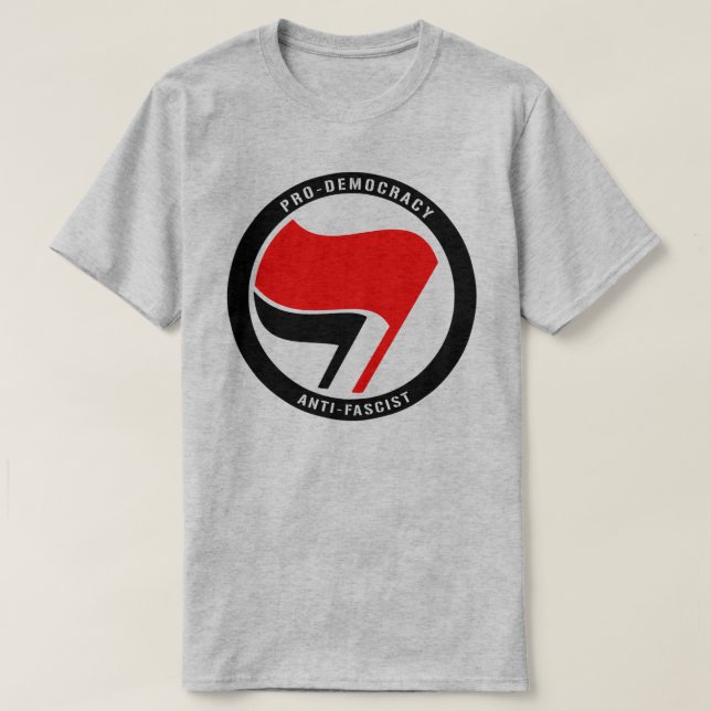 Camiseta Anti-fascismo pró-democracia (Frente do Design)